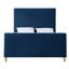 Lit plateforme moderne en velours pour chambre Inza-583968184-583968189
