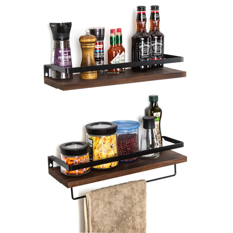 Mayall 2 Piece Accent Shelf, Brown