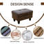 Repose-pieds en cuir Sharinda-1377780409