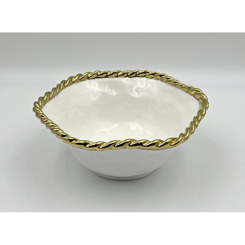 Bol rond en céramique blanc Simplement Collection