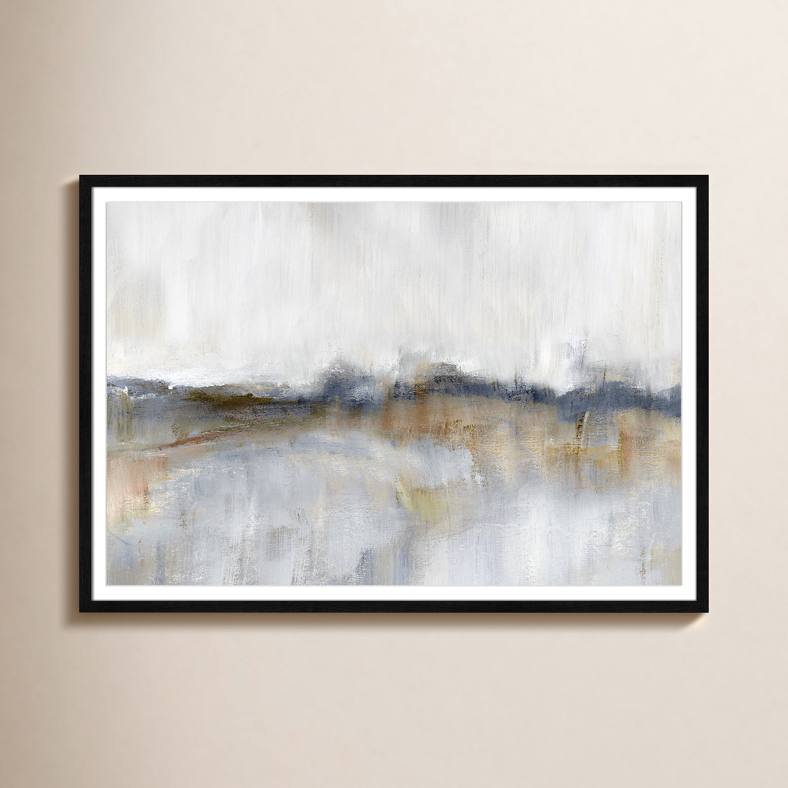 Autumnal Tide by Nan, Black Framed, 29.5" H x 41.5" W x 0.75" D