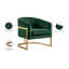 Fauteuil demi-tonneau en velours 30 po Carter-759288829