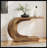 43" Console Table, C-Shaped Modern Accent Table Hallway Table