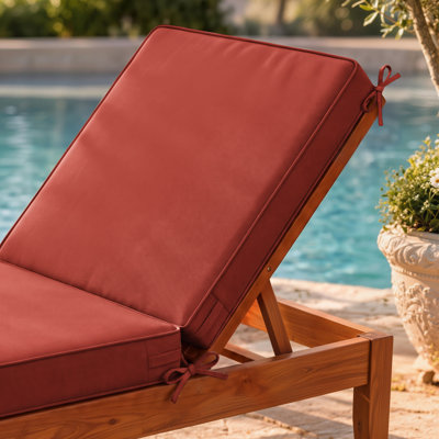 Coussins d'extérieur pour chaise longue de 10 cm (26 po L x 80 po l) (coussins seulement)