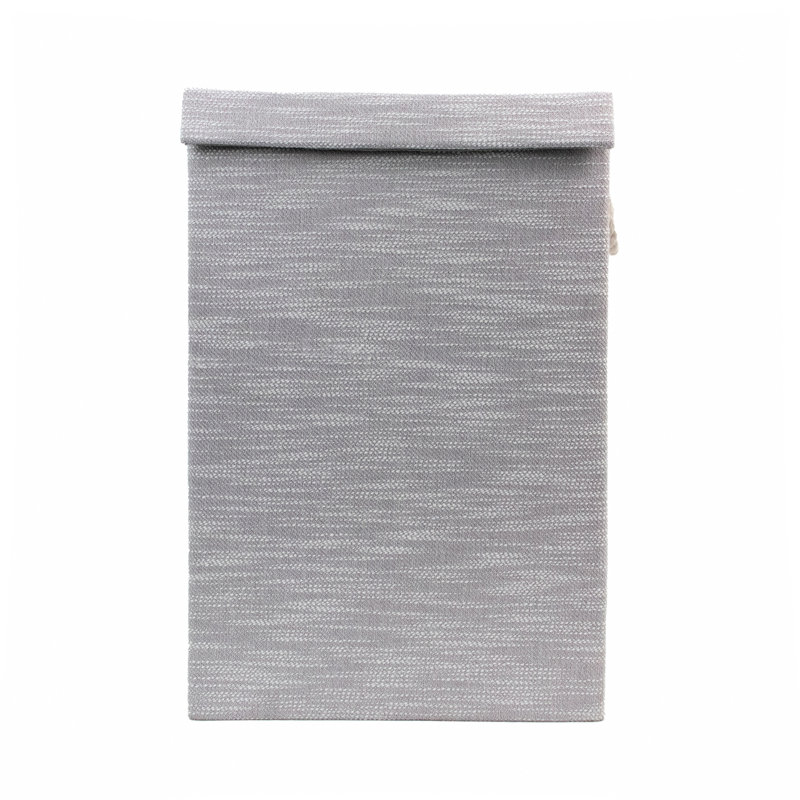 17 Stories Fabric Decorative Basket, Light Grey, Yes