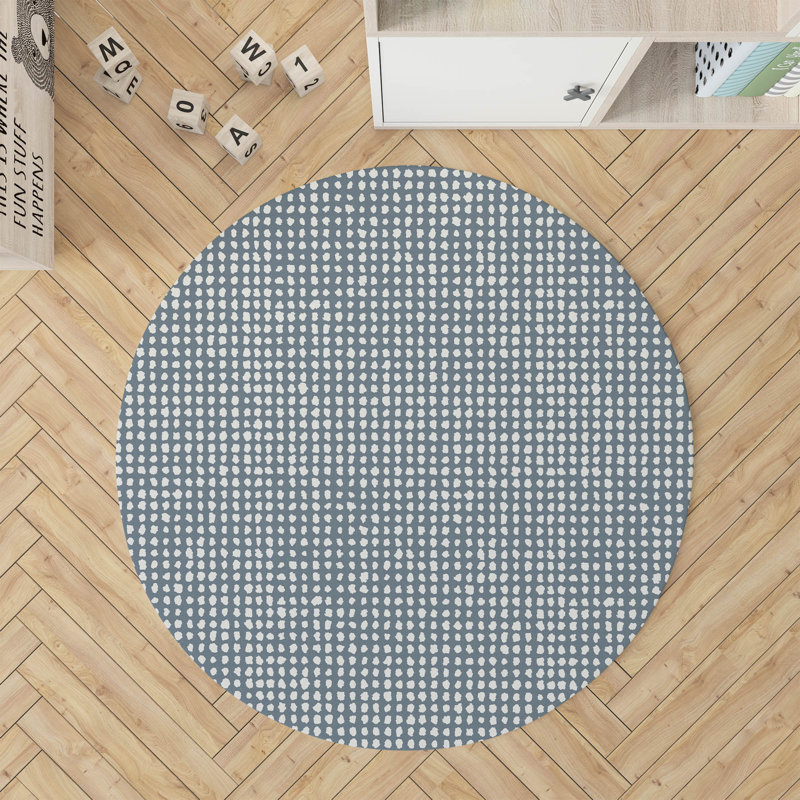 Tapis de jeu pour enfants Grunge Row, Bleu