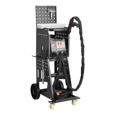 Stud Welder Dent Repair Kit & Welding Cart, 3KW Spot Welder with 2 Welding Guns and 7 Modes, 110V Auto Body Spot Welding Dent Repair Machine for Steel Panel Repair
