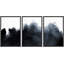 Minimal Landscape Paint Strapes Abstract Shapes - 3 pièces, peinture sur toile à cadre flottant-70991566-70991567