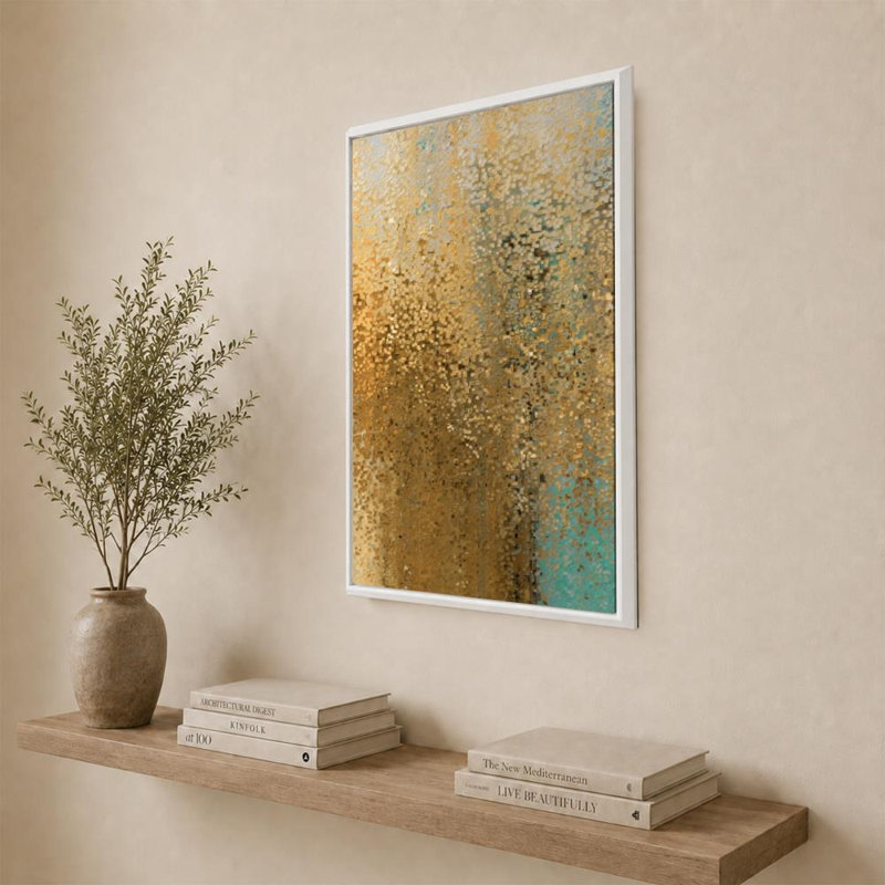 Psaume 117: louange et gloire par Mark Lawrence - impression sur toile, 24 po x 36 po / cadre flottant blanc