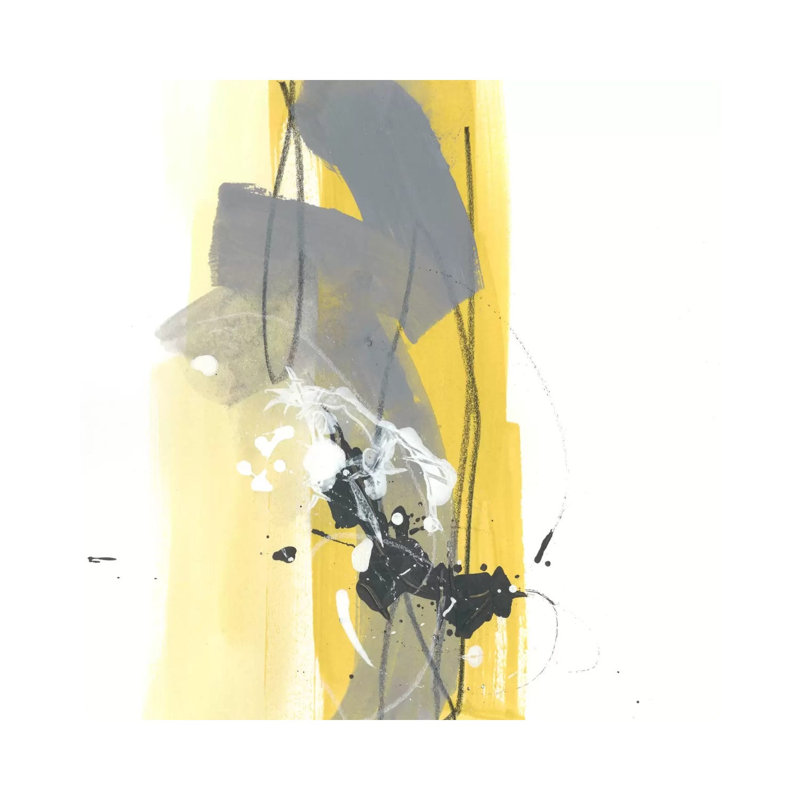 Catch Phrase I by June Erica Vess - Wrapped Canvas Painting, 30.48 cm H x 30.48 cm W