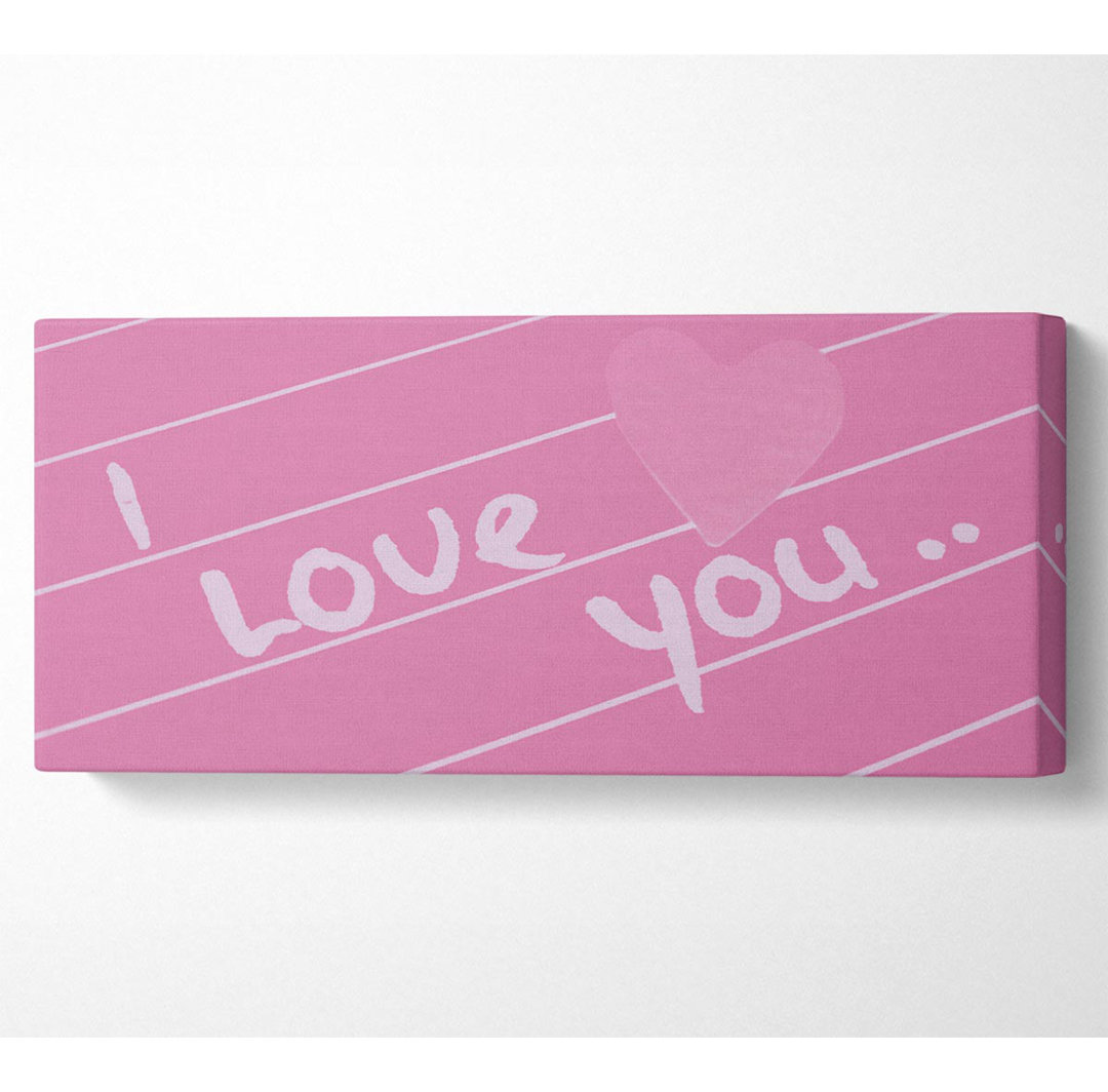 Kunstdruck Liebe Zitat I Love You Heart