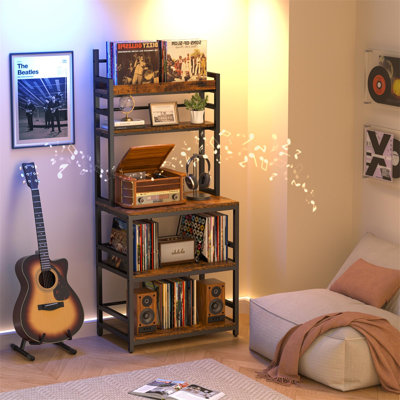 168 cm H Media Shelves