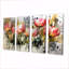 Watercolors Tulips Bouquet Of Spring Blooms II - Tulips Wall Decor - Art mural traditionnel 4 pièces-1109398020