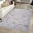 5X7 Grey / Silver / Oriental Area Rug-810854290-810854284