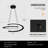 Modern Dimmable LED Chandelier, Height Adjustable Pendant Light for Dining & Kitchen-1698828118