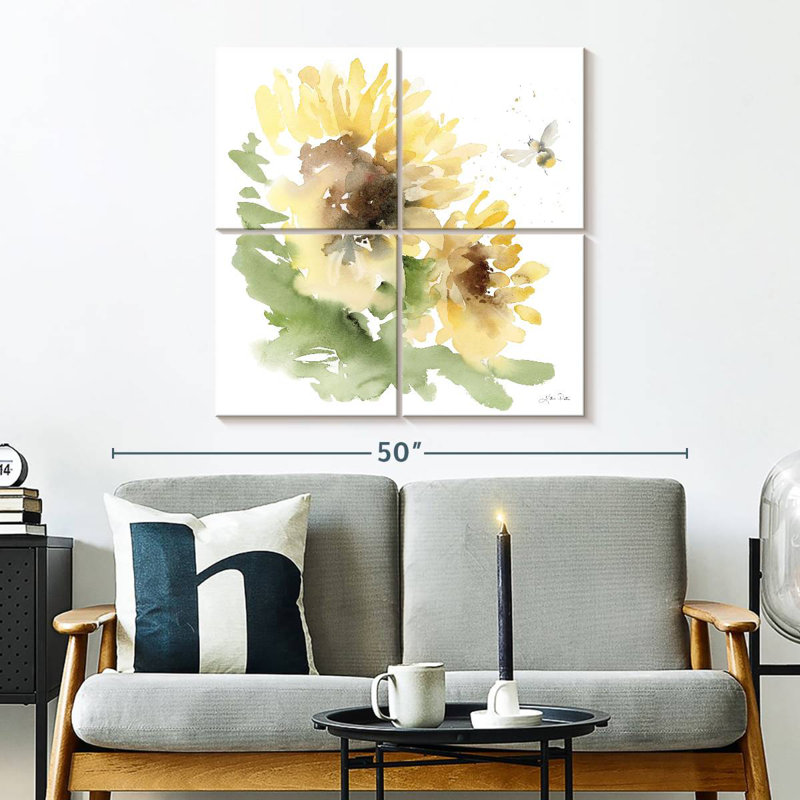 Harnek pré de tournesols II, H 32 po x l 32 po