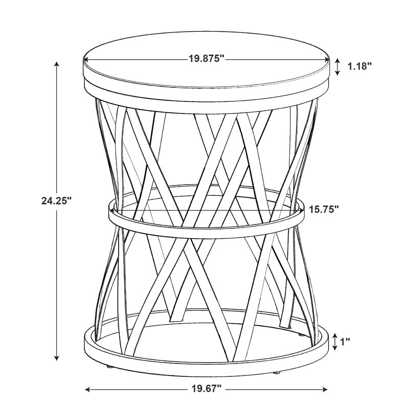 Table de bout Kert Barrel