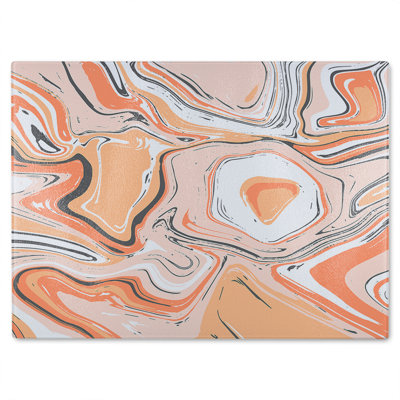Marble Glass Chopping Board