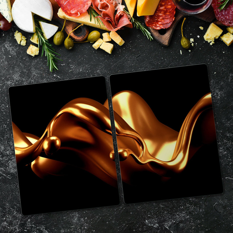 Emmeran Abstract Wave Chopping Board, 40cm L x 52cm W