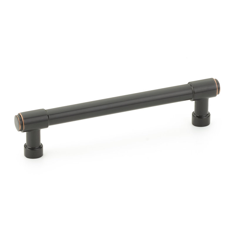 Emtek Jasper Bar Cabinet Pull, Oil Rubbed Bronze, 5" Center To Center