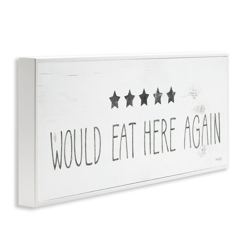 «Five Stars Kitchen Art» par Cindy Jacobs, Giclée encadrée blanc bord de mer, H 10 po x l 24 po