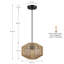 Mini-luminaire suspendu Yingst Bohemian Natural