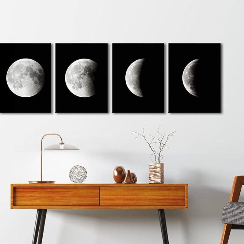 4 Piece No Frame Print on Canvas