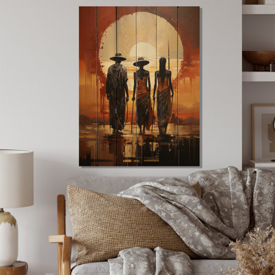 Art amérindien, vision tribale II sur bois