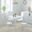 Dorrien Square Glass Top Dining Table with Iron Base-943646232
