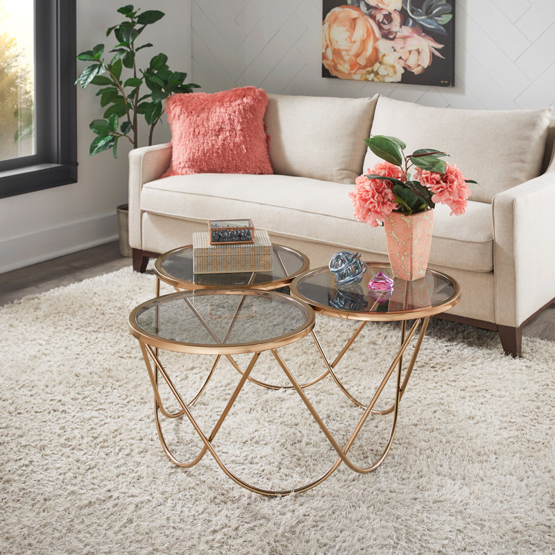Wildman Glass Top Coffee Table