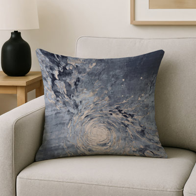 Coussin décoratif intérieur / extérieur bleu Modern Modern