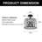 Jineen Semi Flush Mount Drum Ceiling Light