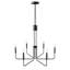 Luminaire de style chandelier rustique industriel moderne à 6 lumières Verneta