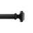 Mode Farmhouse Collection 1 1/8 in Diameter Curtain Rod Set with Cottage Square Finials and Steel Wall Mounted Adjustable Rod-63562253-63562254