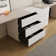 Jerymiah Modern Home Office Desk Extendable Dresser Desk Up To 114'' with Storage Drawers