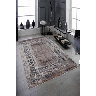 Eco-Friendly Area Rug, 100% Polyester, 31.5 x 47.2 inches | 650 g/m², 0.16 in Pile Height | Antibacterial, Non-Slip PVC Dot Underside | Machine Washable, Perfect for Living Room & Bedroom Decor