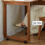 Petit bureau pratique en bois d'hévéa massif-419415864