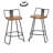 Privett Swivel Counter Stool with Metal Frame-1700725473