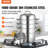 Steamer Pot 11in/28cm, 5 Tier Steamer Pot for Cooking with 8.5QT Stock Pot, 3 Vegetable Steamers & 2 Steaming Trays, Food-Grade 304 Stainless Steel Food Steamer Cookware for Gas Electric Stove