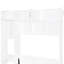 Grand lit mural blanc avec bureau et rangement intégrés, solution peu encombrante pour les espaces compacts, support confortable pour matelas 8 po 10 po, petits appartements de construction, qualité industrielle