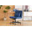 Modern Linen Blue Criss Cross Office Chair - Product Details-1866634589-1866634576