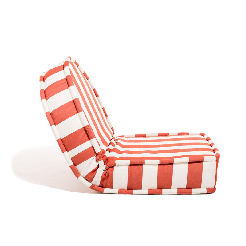 Outdoor Lounge Chair Cushion, Red