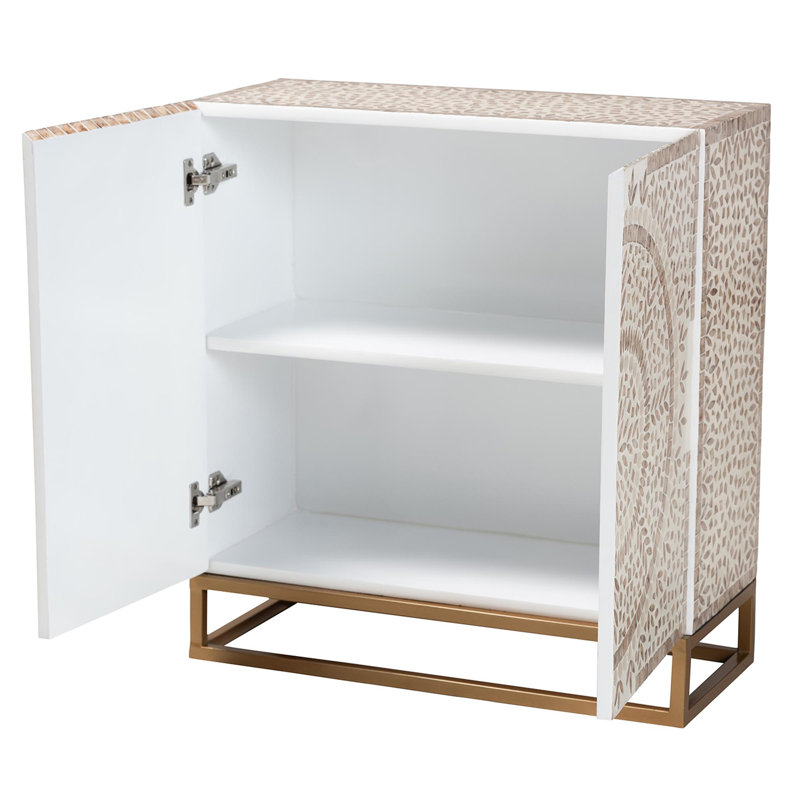 Odin 2 - Door Mother of Pearl Accent Cabinet