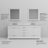 Dukes 80 in. W x 22 in. D White Double Bath Vanity, and 30 in. Mirrors-66637726-112872590