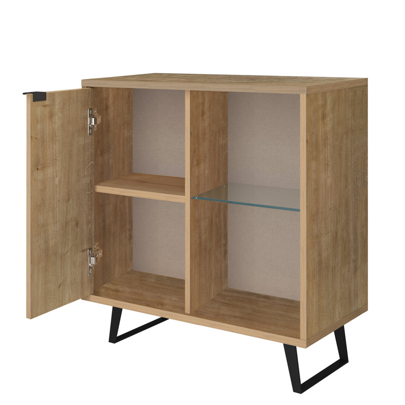 Buffet décoratif Khyli, Chêne, H 36 po x l 36 po x P 17,5 po
