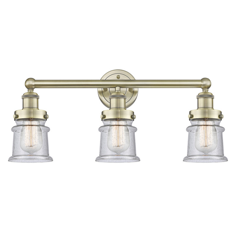 Cailen 3 - Light Dimmable Vanity Light, Seedy, Antique Brass