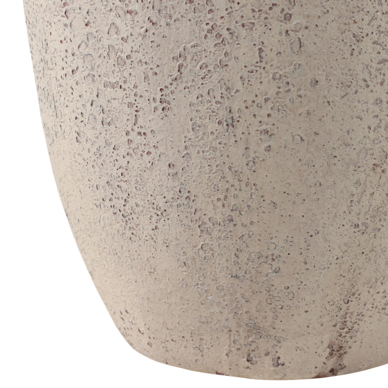Vase en terre cuite Tiyler Modern, Blanc