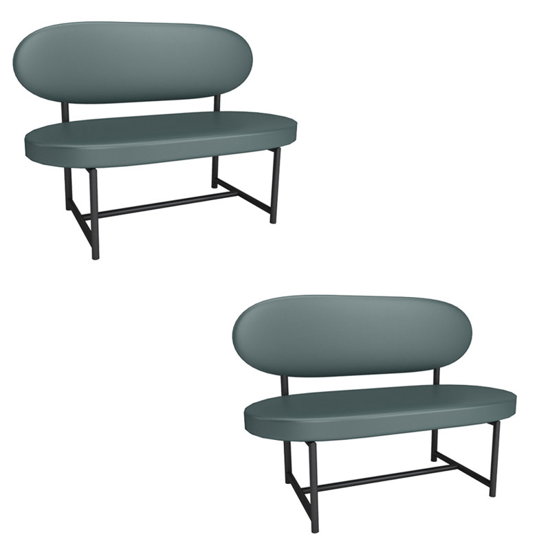Banc rembourré en similicuir Light Luxury