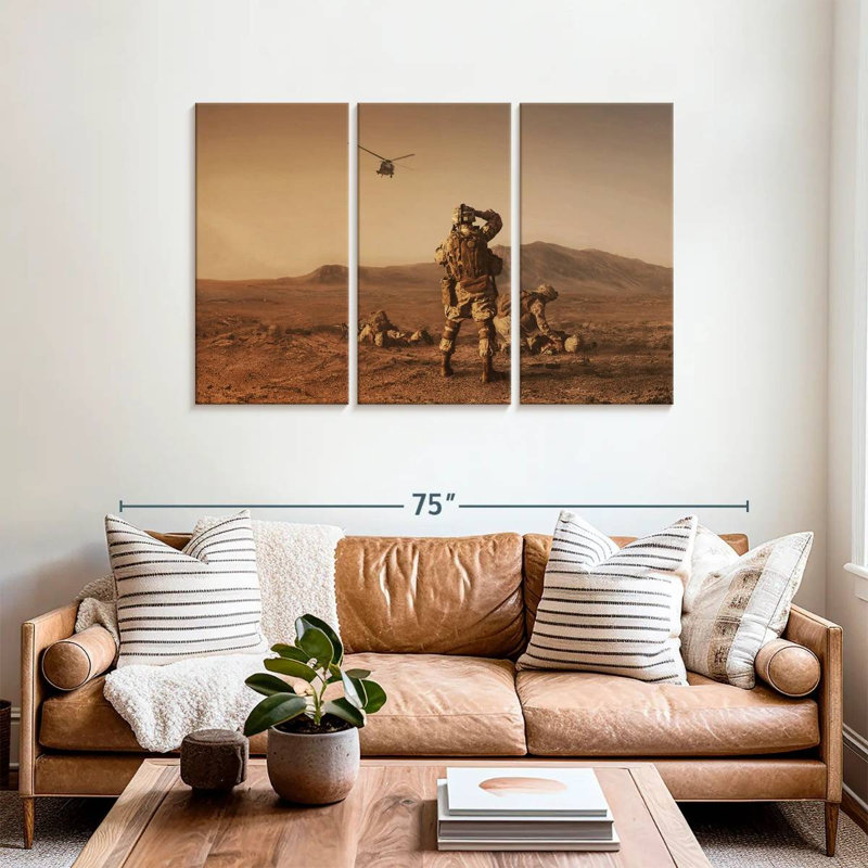 Lelar Medevac Army, 36" H x 57" W