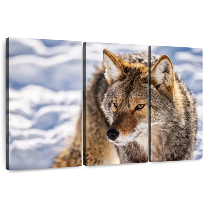 Brampt Hunting Wolf, 24" H x 38" W